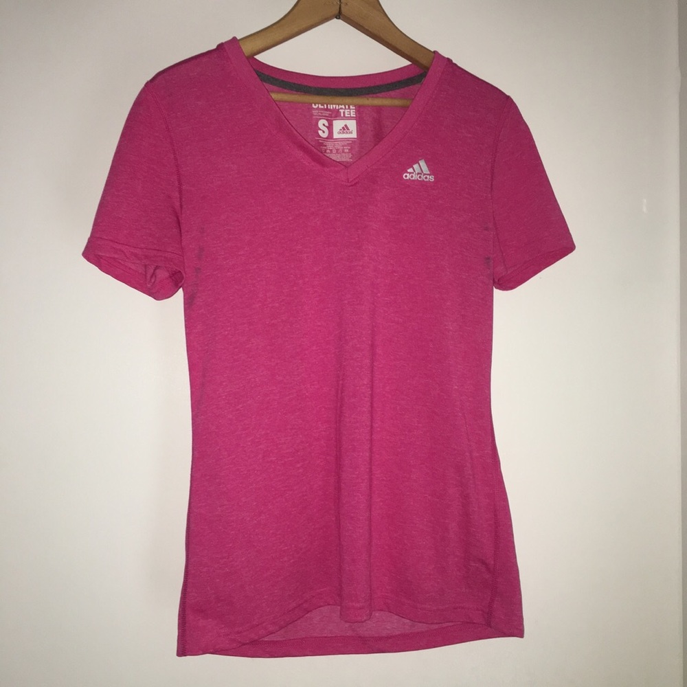 Pink adidas shirt